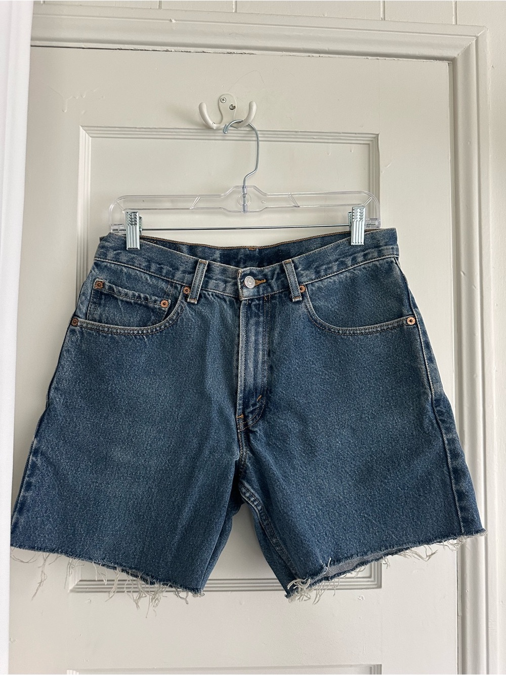 Levi's Blue Denim Jeans with Tan Leather Patch